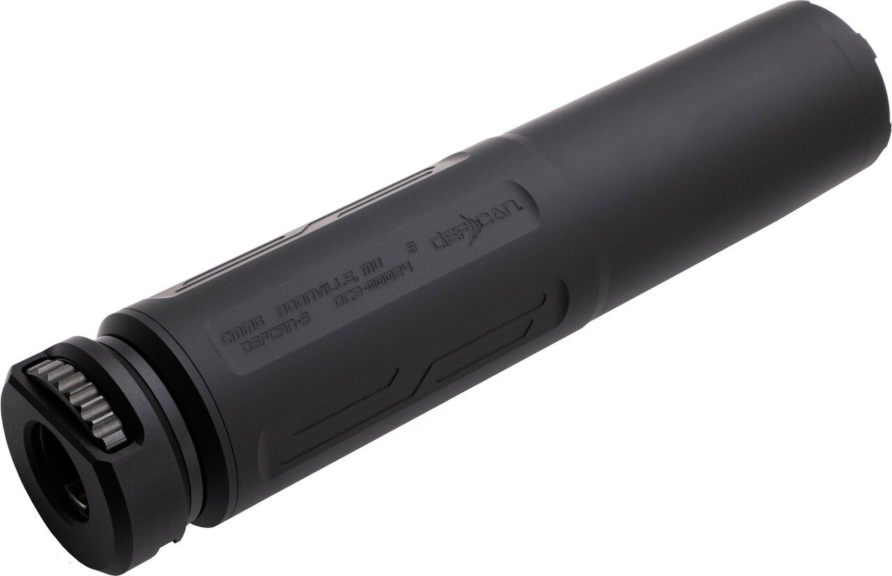 CMMG Defcan 9 Suppressor - Black | 1/2-28