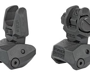 FAB DEF POLY FLIP-UP SIGHT SET BLK