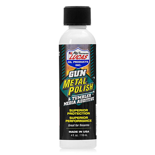 LUCAS GUN METAL POLISH - 4 OZ. LIQUID BOTTLE
