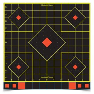 SHOOT•N•C SIGHT-IN TARGET - 12", 100 TARGETS, 1,700 PASTERS