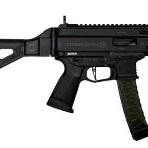 Grand Power Stribog SP9A3S Pistol - Black | 9mm | 5" Threaded Barrel | 30rd | Folding SBT Brace