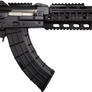 Zastava ZPAP92 AK-47 Pistol BULGED TRUNNION 1.5MM RECEIVER - Black | 7.62x39 | 10" Chrome Lined Barrel | Night Brake | Quad Rail | Top Rail