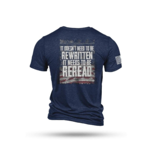 Nine Line Reread Not Rewritten T-Shirt Navy S