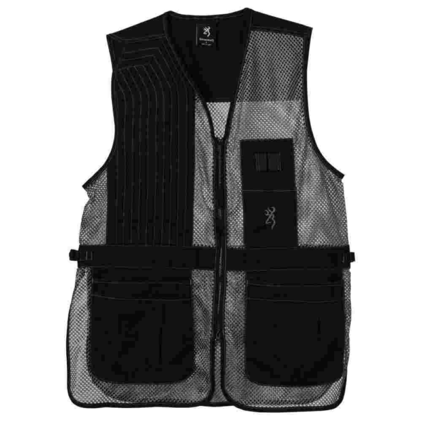 Browning Trapper Creek Mesh Shooting Vest Grey 2XL