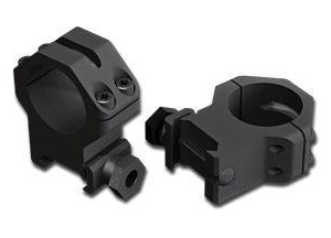 Weaver 4-Hole Skeleton Aluminum Scope Rings - Matte - 1" High