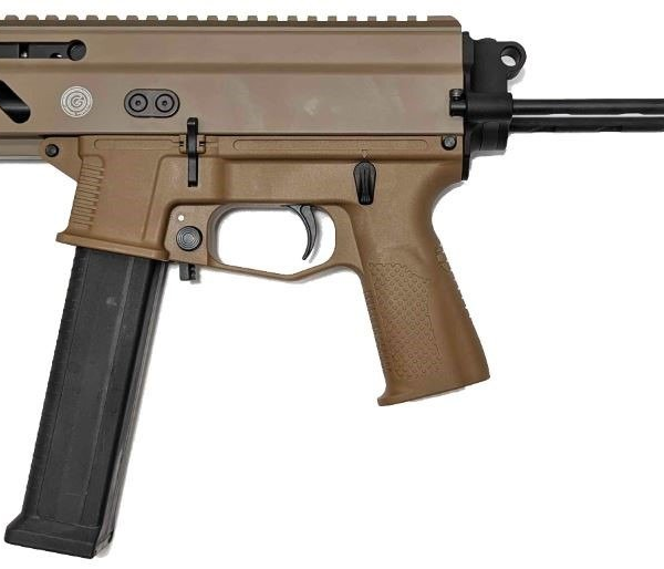 Grand Power Stribog SP45A3 .45 ACP Semi-Auto Pistol - FDE | 8" Threaded Barrel | 3x 20rd Mags | SB PDW