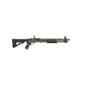 Mossberg 590R ODG Cerakote Shotgun 12ga 3" Chamber 6rd Capacity 18.5" Barrel MBUS 3 Sights