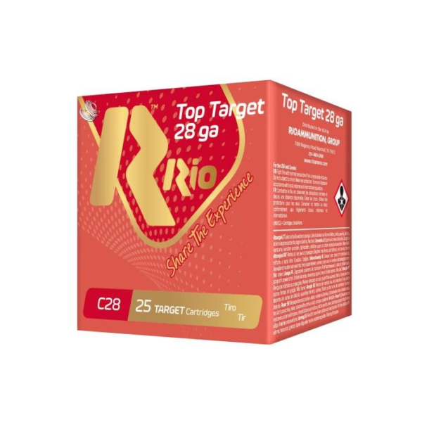 Rio Top Target Shotshells 28ga 2-3/4" 3/4oz 1300 fps #7.5 25/ct