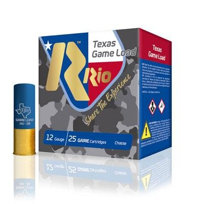 Rio Texas Game Load 36 HV Shotshells 12 ga 2-3/4" 1-1/4oz 1340 fps #8 25/ct