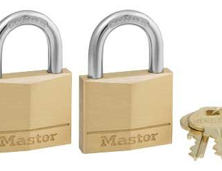 MASTERLOCK PADLOCK 2PK KEYED ALIKE