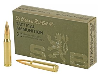 S&B 308WIN 147GR FMJ 20/500