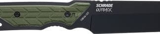 SCHRADE KNIFE OUTBACK CLEAVER - FIXED 3.6" BLACK/GREEN