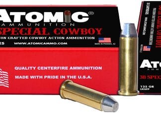 ATOMIC COWBOY 38 SPECIAL - 125GR LEAD-RNFP 50RD 10BX/CS