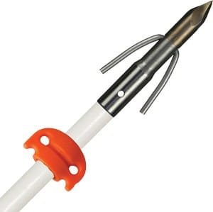 AMS BOWFISHING FIBERGLASS - ARROW CHAOS POINT WHITE W/SS