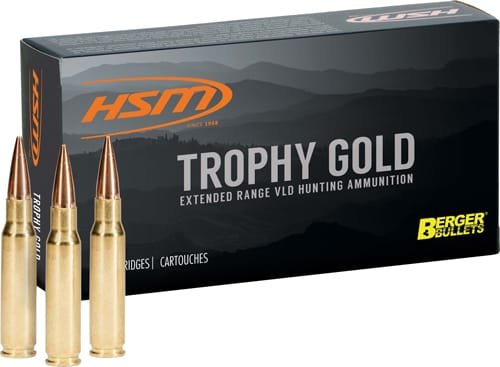 HSM TROPHY GOLD 338 LAPUA MAG - 300GR BERGER OTM 20RD 20BX/CS