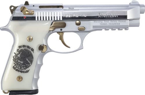Girsan Regard Liberadore Ii - 9Mm Gold/Chrome Engr.18-Shot - Image 3