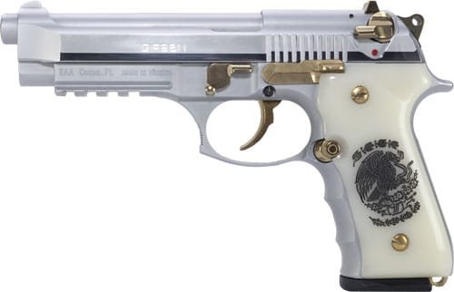 Girsan Regard Liberadore Ii - 9Mm Gold/Chrome Engr.18-Shot - Image 4