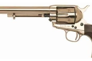 CIMARRON CAVALRY SCOUT 45LC - FS 7.5" POLISHED NICKEL/WALNUT