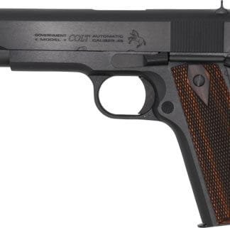 COLT GOVERNMENT 1911 38 SUPER - 5" 9RD BLUED ROSEWOOD