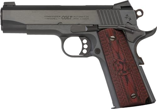 COLT COMBAT COMMANDER 9MM - 4.25" 9RD BLUED G10 GRIPS