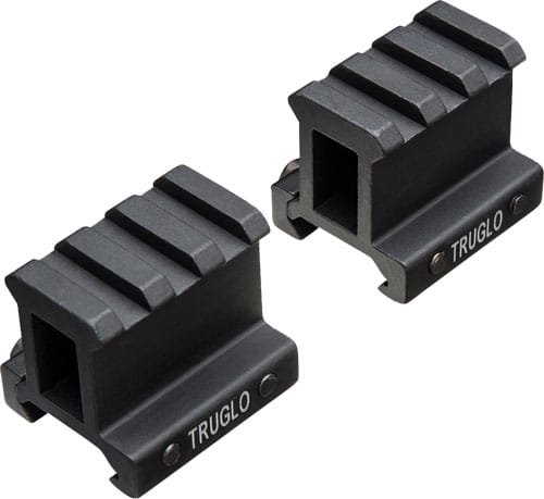 TRUGLO 2-PIECE PICATINNY RISER - MOUNT 1" RISE 1.36" LENGTH