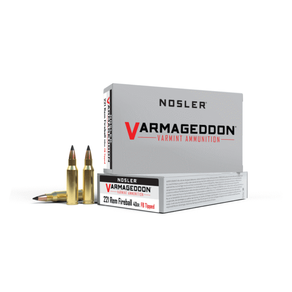 Nosler Varmegeddon Rifle Ammunition .221 Rem Fireball 40 gr FB Tipped 3100 fps 20/ct