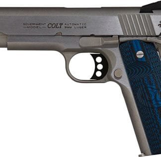 COLT COMPETITION 45ACP 5" 8RD - STAINLESS BLUE G10 GRIPS