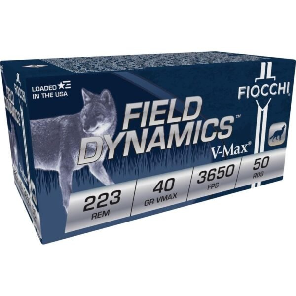 Fiocchi Extrema Rifle Ammunition .223 Rem 40 gr V-MAX 3650 fps 50/rd