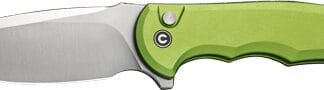 CIVIVI KNIFE PRAXIS 3.75" LIME - GREEN ALUMINUM/SATIN BUTTON LK