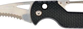 RUKO SPRING ASSIST FOLDER - 1.75" RESCUE KNIFE BLACK