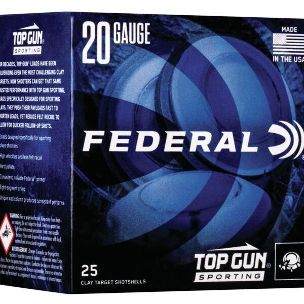 FED TOP GUN 20GA 2.75" #8 25/250