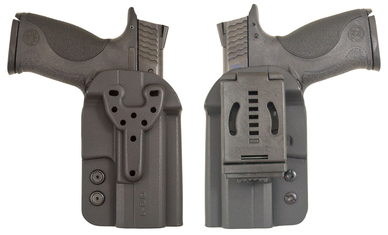 CompTac QB OWB Kydex Holster- Modular Fit-Size 3-Black
