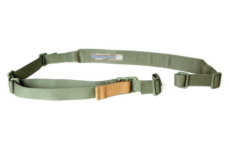 Vickers Padded Sling - Olive Drab, Plastic Adjuster/Triglides, 57" - 67"