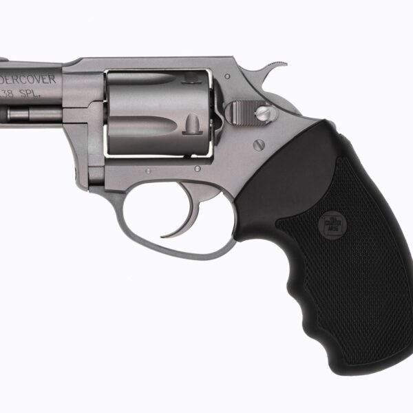 Charter Arms Undercover Full Size Handgun .38 Spl 5/rd Capacity 2" Barrel Silver with Black Grip