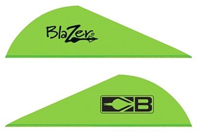 BOHNING BLAZER VANES - 2" SOLID NEON GREEN 100PK