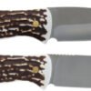 Uncle Henry Fixed Blade Knife Combo 4-1/5" Drop Point and Gut Hook Blades