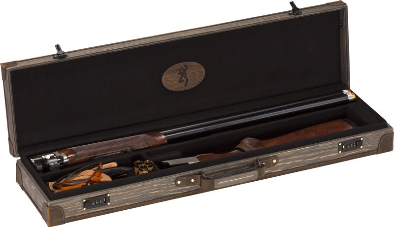 Browning Luggage Case O/U & BT - To 32" Dark Madera Wood Grain