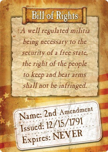 RIVERS EDGE SIGN 12"x17" - "BILL OF RIGHTS"