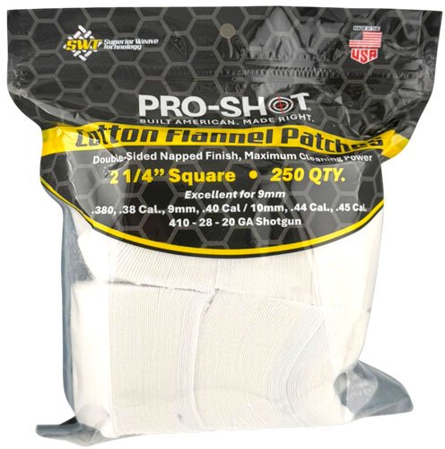 PRO-SHOT PATCH .35-.45CAL 2 1/4" 250