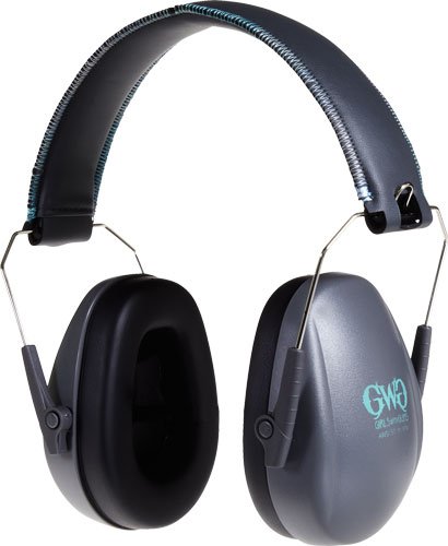 Allen Girls With Guns Assure Low-Profile Earmuffs Gray/Teal/Black -NRR 23db