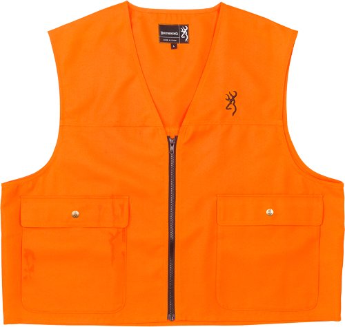 Browning Junior Safety Vest – w/Logo Blaze Orange Medium