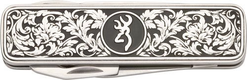 Browning Knife Morgan Folder - Multi Function Scroll Engraved - Image 2