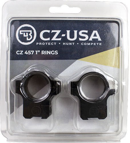 CZ 457/455 DOVETAIL RINGS 1" BLK