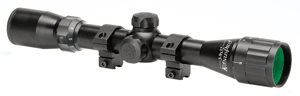 KonusPro Rifle Scope w/ Rings- 3-9x32mm AO Zoom Matte Black