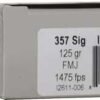UNDERWOOD 357 SIG 125GR FMJ FN - 50RD 10BX/CS