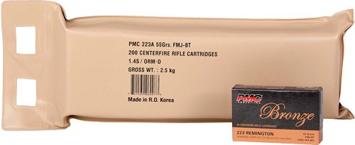 PMC BRNZ 223REM 55GR FMJ 10 BX BP