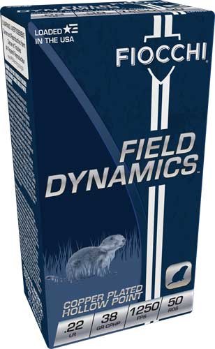 Fiocchi Performance Shooting Dynamics Rimfire Ammunition .22 LR 38 gr. PHP 1250 fps 50/ct