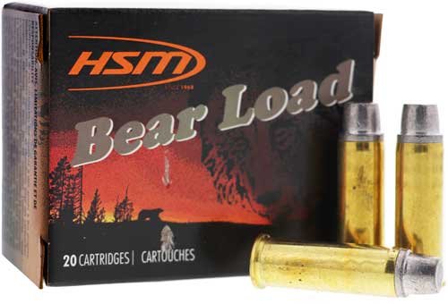 HSM Bear Load Hard Cast Handgun Ammunition 44 Rem Mag 305gr WFN 1260 fps 20/ct