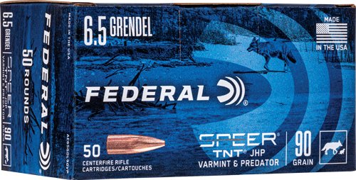 Federal American Eagle Varmint & Predator Rifle Ammunition 6.5 Grendel 90 gr JHP 50/ct