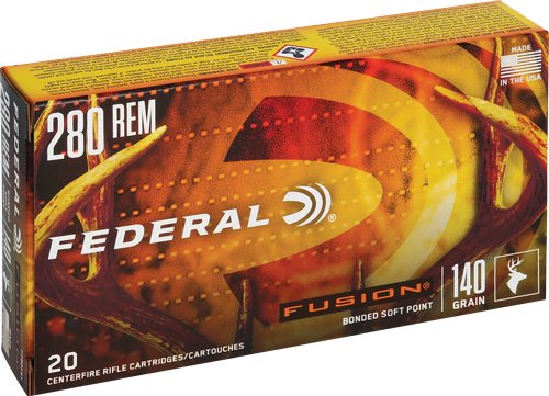 Federal Fusion Rifle Ammunition .280 Rem 140 gr BTSP 2990 fps - 20/ct